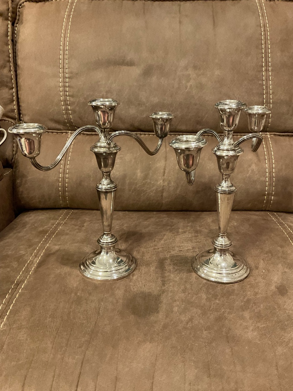 Pair of Vintage Gorham Sterling Silver 808/1 Candelabras